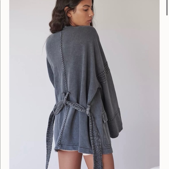 FP Movement by Free People Charcoal Teddy Jacket - Picture 2 of 2
